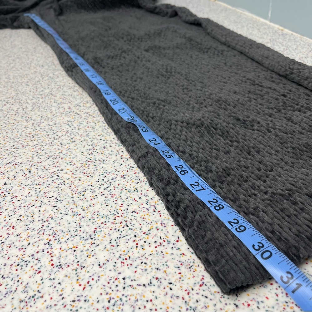 Missing You Already Corduroy Square Neck Jumpsuit Charcoal Gray Women’s Size S - Picture 11 of 12